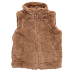 Urban Republic Kids' Colorblock Faux Fur Zip Vest.